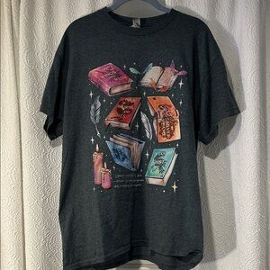 ACOTAR Book Fandom Heavy Cotton Charcoal Tee